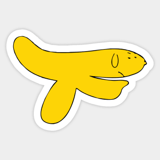 hand banana - tonight you meme Sticker